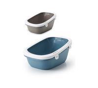 Caja de arena para gatos Savic Simba Sift | Blanco y gris