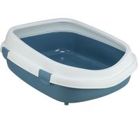 Caja de arena Primo XXL 56 × 25 × 71 cm azul/blanco