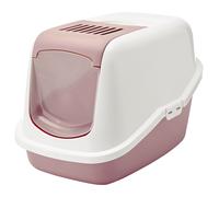 Caja De Arena Savic Nestor Rosa Claro-Blanco 56x39x38,5cm Suministros Para Gatos