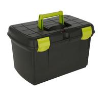 Caja De Aseo Para Caballos 40 X 25 X 24.5 Cm - Negro / Pistacho