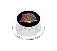 Caja de Auge de los años 80 goteando Pintura Multicolor Graffiti Divertido gráfico PopSockets PopGrip para MagSafe