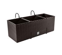 Caja de balcón maceta de barandilla gancho maceta RATO CASE DRT500 Umbra 50 cm