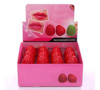 Caja de Bálsamo Labial de Fresa de 24 Piezas, Labios Hidratantes y Protectores con Extractos de Plantas, bálsamo labial con color, bálsamo hidratante para unos labios bonitos, suaves y jugosos