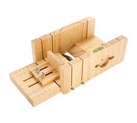 Caja de bambú multifuncional del corte del pan del cortador del jabón de madera con el refinamiento del jabón del aparato de equilibrio