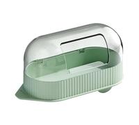 Caja de baño de arena transparente para hámster, contenedor de arena de enfriamiento de 19,59,510,5 cm, cuenco de baño y cuarto de ducha para hámsters, ardillas, cobayas y chinchillas