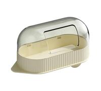 Caja de baño de arena transparente para hámster, contenedor de arena de refrigeración de 19,59,510,5 cm, ideal para ardillas, hámsters, cobayas y chinchillas