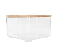 Caja de Baño de para Hámster, Duradera y Transparente para Animales Pequeños, Material PS de 5,9x5,9x3,7 Pulgadas, Baño e Inodoro para Hámster