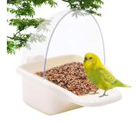 Caja De Baño De Parroto - Bañera De Baños para Pájaros para Jaula, Caja De Ducha Portátil para Pájaros Pequeños | Baño De Duradero para Cacatúas, Periquitos, Pinzones, Canarios, Periquitos Y
