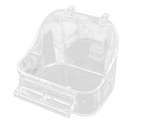 Caja de baño para pájaros con percha de pie para pájaros pequeños, periquitos, loros, 2 colores, jaula para pájaros