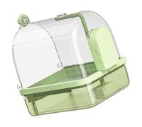 Caja de baño para pájaros y mascotas, fácil de limpiar, con circulación de agua continua, fuente automática con bañera multigrifo, bañera para pájaros y mascotas, ABS con gran capacidad