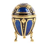 Caja de baratijas con forma de huevo, exquisita caja para guardar anillos y joyas.