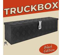 Caja de Barra de Tiro Negro Caja de Herramientas Camión Aluminio D035 trucky