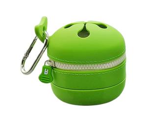 Caja de basura de silicona para exteriores, resistente al agua, contenedor de basura elástico para mochila y senderismo | Contenedor de basura portátil de viaje, contenedor de cebo plegable para