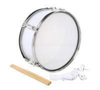 ＡＷＨＡＯ Caja de Batería de 13 Pulgadas con Baquetas, Instrumento de Percusión Ligero, Instrumentos Musicales para Niños, Adolescentes Y Niñas, Blanco