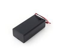 Caja de Batería de 9V, Soporte para Pilas de 9 V con Carcasa e Interruptor y 150 mm Cables, Caja de Almacenamiento de Batería de Plástico, 68,02 x 33,24 x 21,58 mm