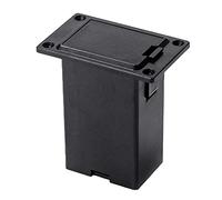 Caja de batería para bajo y guitarra, estuche de, 2, F | Estuche protector de batería de negro de 9V para guitarra activa, pastilla de bajo, accesorios musicales,