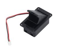 Caja de Batería para Pastilla de Guitarra, Plástico ABS, de Metal, Cable de 2 Pines, Resorte, Estuche Protector de Batería de 9V para Bajos