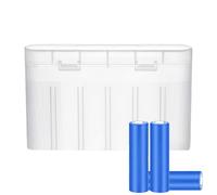 Caja de batería pequeña, organizador de 6 rejillas para baterías pequeñas, contenedor protector de batería, versátil y portátil para accesorios de reloj, Atributo único, Refer to description, Unisex