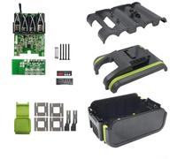 Caja de batería y placa de circuito PCB de repuesto para Worx 20 V WA3530 compatible con accesorios de batería WA3596 (10 núcleos)