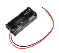 Caja de baterías de 10 piezas con 2 ranuras soporte para batería con interruptor para baterías AAA 2xAAA kit de bricolaje caja