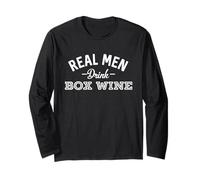 Caja de bebidas para hombres reales con texto en inglés "Slap-The-Bag Bar Crawl Manga Larga