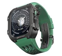 Caja de bisel de titanio de la banda de reloj de goma, para accesorios de reemplazo de relojes de la serie de 4/4/se 44 mm, la banda de vigilancia de la quiebra de la aleación de titanio con la