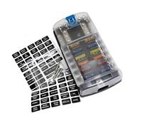 Caja De Bloque Fusibles Portátil Y Resistente 12 Vías Con Barra Colectora Negativa Para Aplicaciones Automotrices Y Marinas Bloque Fusibles Uso Diario Informal Para Barcos