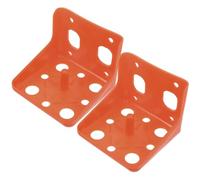 Caja de Bloque Mineral para Ganado 2 Piezas Plástico Naranja