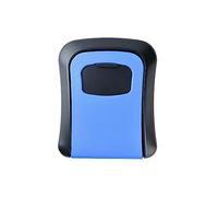 Caja de bloqueo almacenamiento clave contraseña, caja llave instalación pared combinación 4 dígitos a prueba agua segura for el hogar al aire libre para oficina en casa(Blauw)