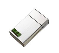 Caja de bloqueo con temporizador, pitillera inteligente, 20 cigarrillos, para dejar de fumar,Silver