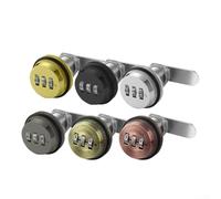 Caja de bloqueo de combinación con 3 dígitos para un almacenamiento seguro, aleación de zinc para bloquear correo, herramientas y más (negro)