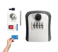 Caja De Bloqueo De Llave De Pared - Gabinete De Caja De Llave Al Aire Libre, Seguridad De Muro De Alta Seguridad Safe | Combinación De 4 Dígitos Keys Wall's Keys, Gabinete De Llaves Impermeables A Pru