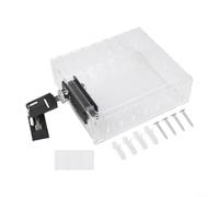 Caja de bloqueo de termostato transparente con llave, cubierta protectora acrílica para termostatos HVAC montados en la pared, diseño de fácil visión con tornillos para oficinas y áreas de recepción