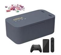 Caja de bloqueo de tiempo con 2 modos de trabajo, caja de bloqueo temporal para teléfono móvil, caja de bloqueo portátil, gestión de adicciones de teléfono, 23,9 x 13,1 x 9,6 cm (gris)