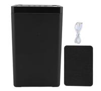 Caja de bloqueo para móvil con temporizador, carcasa de aleación de aluminio negra - Controla tu tiempo de pantalla, mejora concentración y fomenta buenos hábitos digitales (Negro grande)