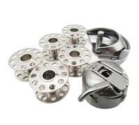 Caja de bobina y kit de repuesto para máquinas de coser de 15 clases con caja de bobina, 1 lanzadera oscilante y 5 carretes para Adler para Elna para Kenmore