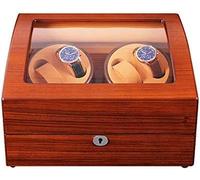 Caja de bobinador automático de Relojes mecánicos de Reloj, 5 Modos de rotación, Motor silencioso, Reloj de Almacenamiento de Relojes de Carcasa de Madera