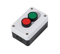 Caja de botón de inicio y parada Caja de control mano industrial con símbolo flecha, interruptor botón resistente al agua autosellado, parada emergencia(2 or so)