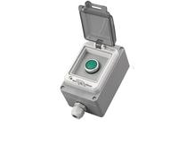 Caja de botones de metal impermeable, caja de control de interruptor, indicador de interruptor industrial, 22 mm, LA38, caja de control de botón pulsador de aluminio, 1 orificio y 2(1Hole Self reset)