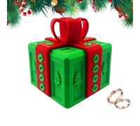 Caja de broma, divertidas decoraciones creativas de Navidad, cajas de broma impresas en 3D, tarjetero para niños, caja de rango P, para adultos, familiares, amigos, dinero en efectivo, caramelos