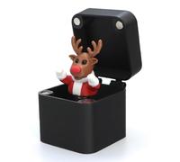 Caja de Broma, Sorpresa de Papá Noel, Alce y Dedo en Caja para niños y Adultos, Regalos Divertidos de Navidad, decoración de Escritorio humorística, Presente novedoso para Amigos