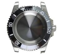 Caja de Buceo Cristal Zafiro, 40mm, for NH35 NH36 NH34 8215 Eta2824, Movimiento 28,5mm, Dial Sub 316L, Piezas Repuesto, 1 ud(Solid Bottom Cover 4,For NH35 36)