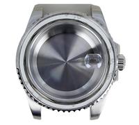 Caja de Buceo Cristal Zafiro, 40mm, for NH35 NH36 NH34 8215 Eta2824, Movimiento 28,5mm, Dial Sub 316L, Piezas Repuesto, 1 ud(Solid Bottom Cover 1,For NH35 36)