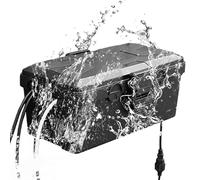 Caja de cables resistente al agua, 26,1 x 15 x 9,4 cm, caja eléctrica exterior, 7 entradas de cable, caja de cables grande impermeable, caja de conexiones eléctricas resistente a la intemperie, caja