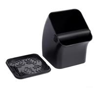 Caja de café inclinada con base antideslizante de tapa (negro)