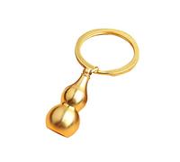 Caja de calabaza portátil de metal impermeable en miniatura, llavero de latón para píldoras, cajas colgantes Holde impermeables, llaveros pequeños de viaje