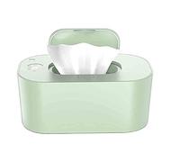 Caja de calefacción de toallitas, calentador de toallitas a temperatura constante, dispensador de toallitas húmedas de temperatura constante, para niños (verde)