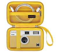 Caja de cámara Canboc para cámara Kodak EKTAR H35/ H35N/ M35/ Snapic A1 | Para EC35/ Ultra F9/ RETO PANO/ RETO Ultra Wide y Slim Bolso de cámara de película, Bolsillo de malla encaja cable, Amarillo