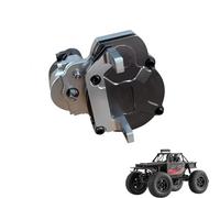 Caja de cambios central de transmisión de metal RC con engranaje para FMS FCX18 LC80 1/18 RC Crawler Car Upgrades Parts Complete Gearbox Transmission Case para FMS FCX18 Accesorios (plateado)