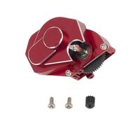 Caja de cambios de aleación de aluminio con caja de cambios RC piezas mejoradas para AXIAL SCX24 AXI90081 Cerrojo AXI00004 B17 AXI00001 C10 AXI00002 JLU AXI0006 Ford Bronco AXI00005 RC Car (rojo)